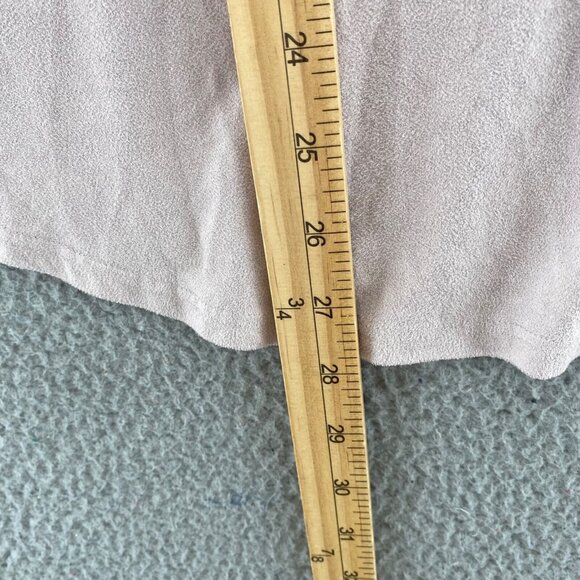 Chicos Top Womens 2 US Large Pink Shimmer Sueded Button Up Collar Long Sleeves - Picture 9 of 10